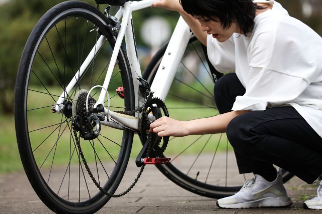 自転車　チェーン