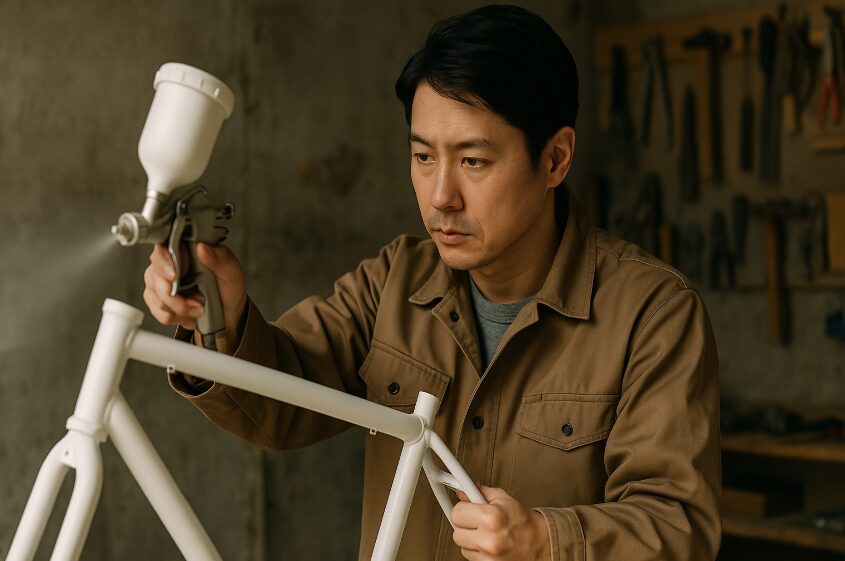 自転車塗装スプレー②