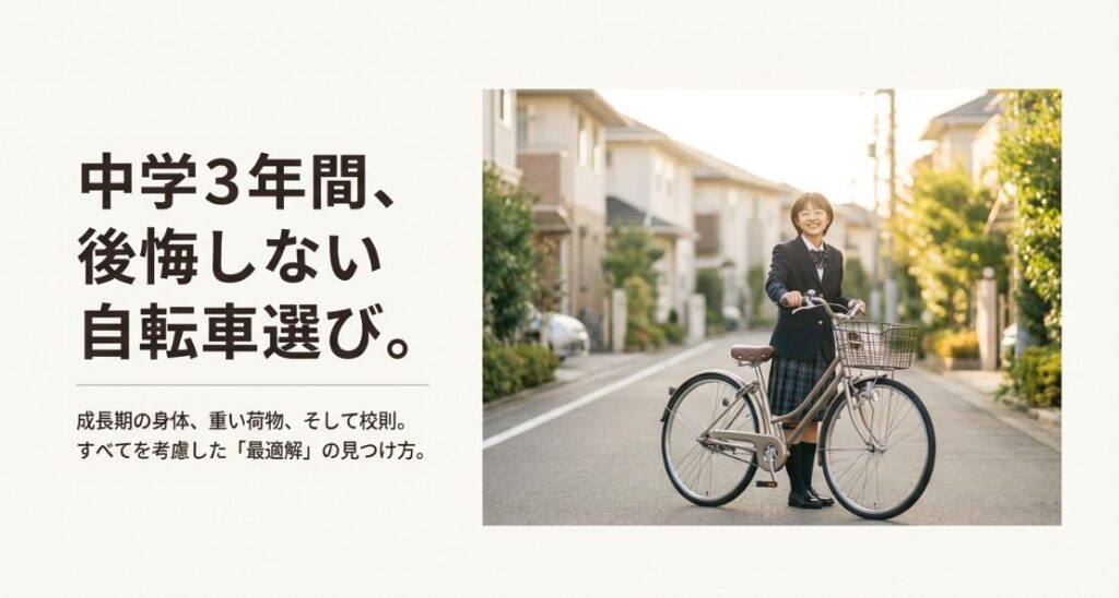 中学生の自転車サイズ選び