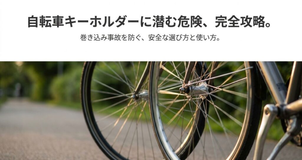 自転車のキーホルダーを巻き込まないコツと安全な選び方