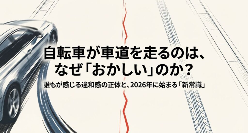 自転車が車道を走るのはおかしい？