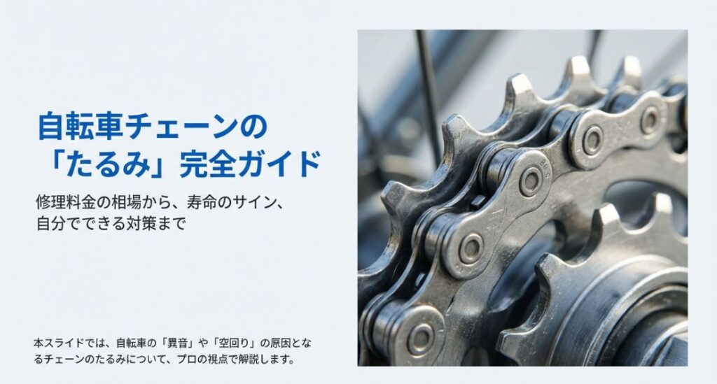 自転車チェーンのたるみの修理料金は？